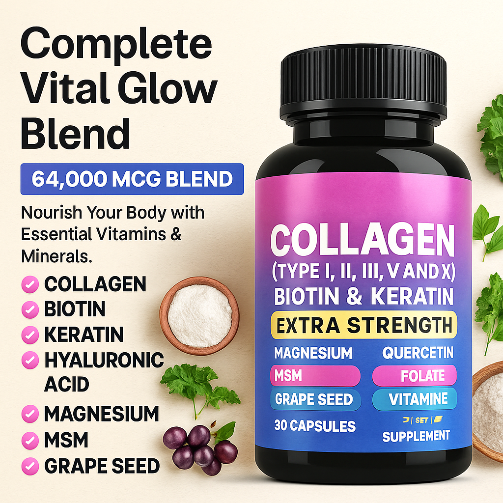 Say Goodbye to Wrinkles, Thinning Hair & Weak Nails — All in One Capsule