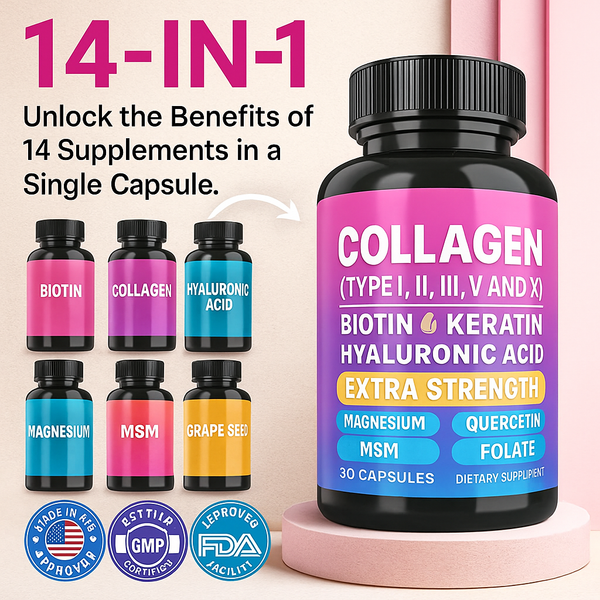 Say Goodbye to Wrinkles, Thinning Hair & Weak Nails — All in One Capsule