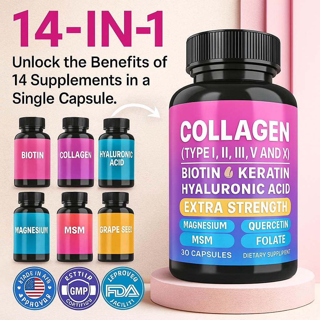 Say Goodbye to Wrinkles, Thinning Hair & Weak Nails — All in One Capsule